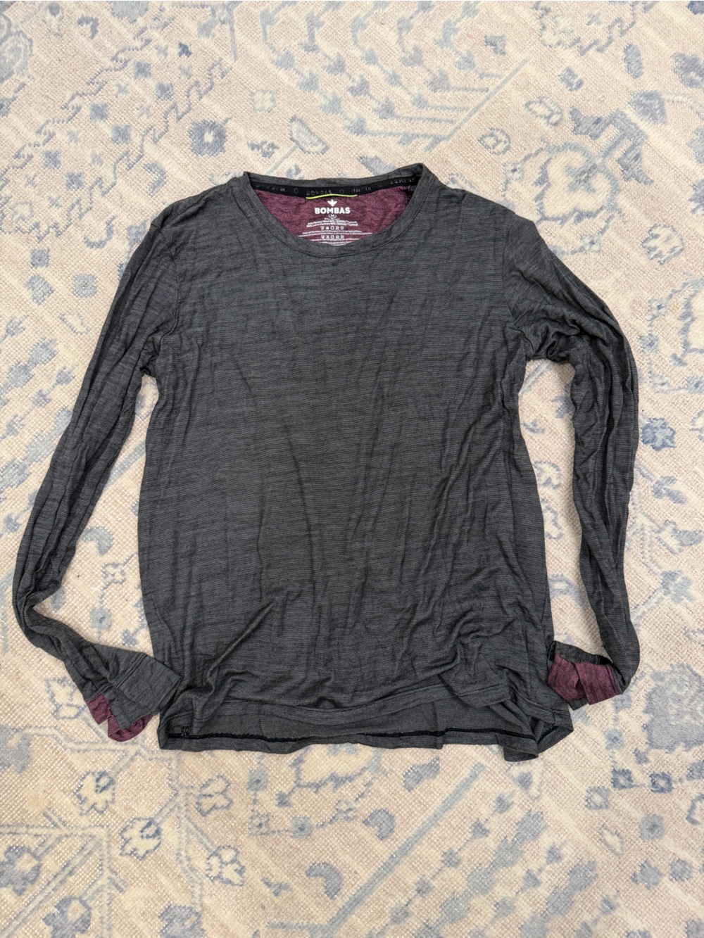 Bombas Charcoal Long Sleeve Base Layer